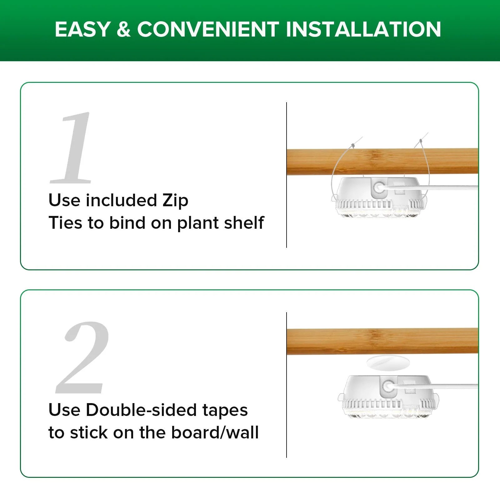 10W Full Spectrum 2-Head Grow Lights With Timer/No Timer