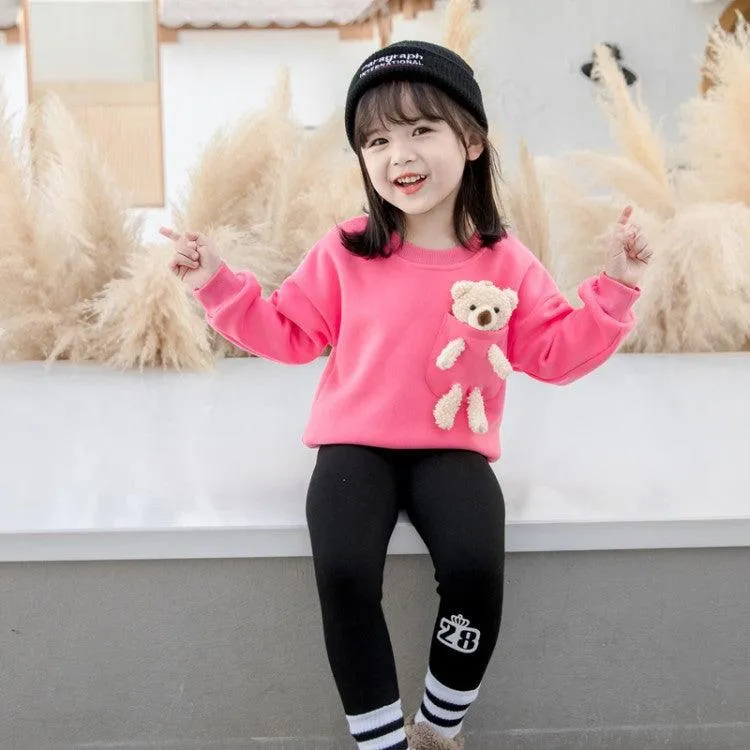 2021 Trendy Girls Winter Fleece Sweater  Baby Girl Wholesale