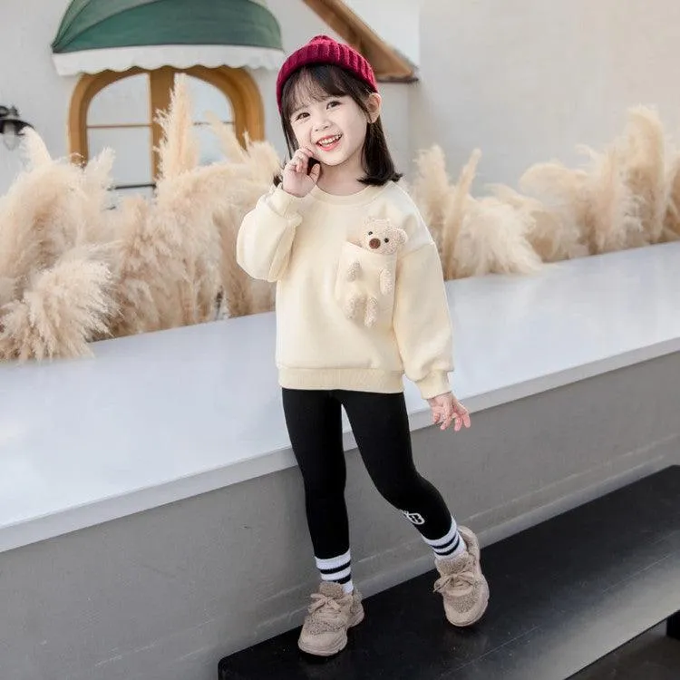 2021 Trendy Girls Winter Fleece Sweater  Baby Girl Wholesale