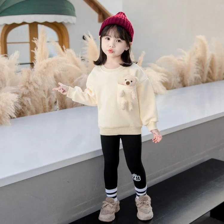 2021 Trendy Girls Winter Fleece Sweater  Baby Girl Wholesale