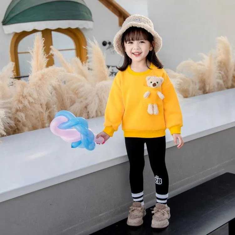 2021 Trendy Girls Winter Fleece Sweater  Baby Girl Wholesale