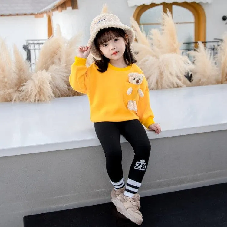 2021 Trendy Girls Winter Fleece Sweater  Baby Girl Wholesale