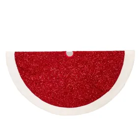 54" Red Sequin Tree Skirt