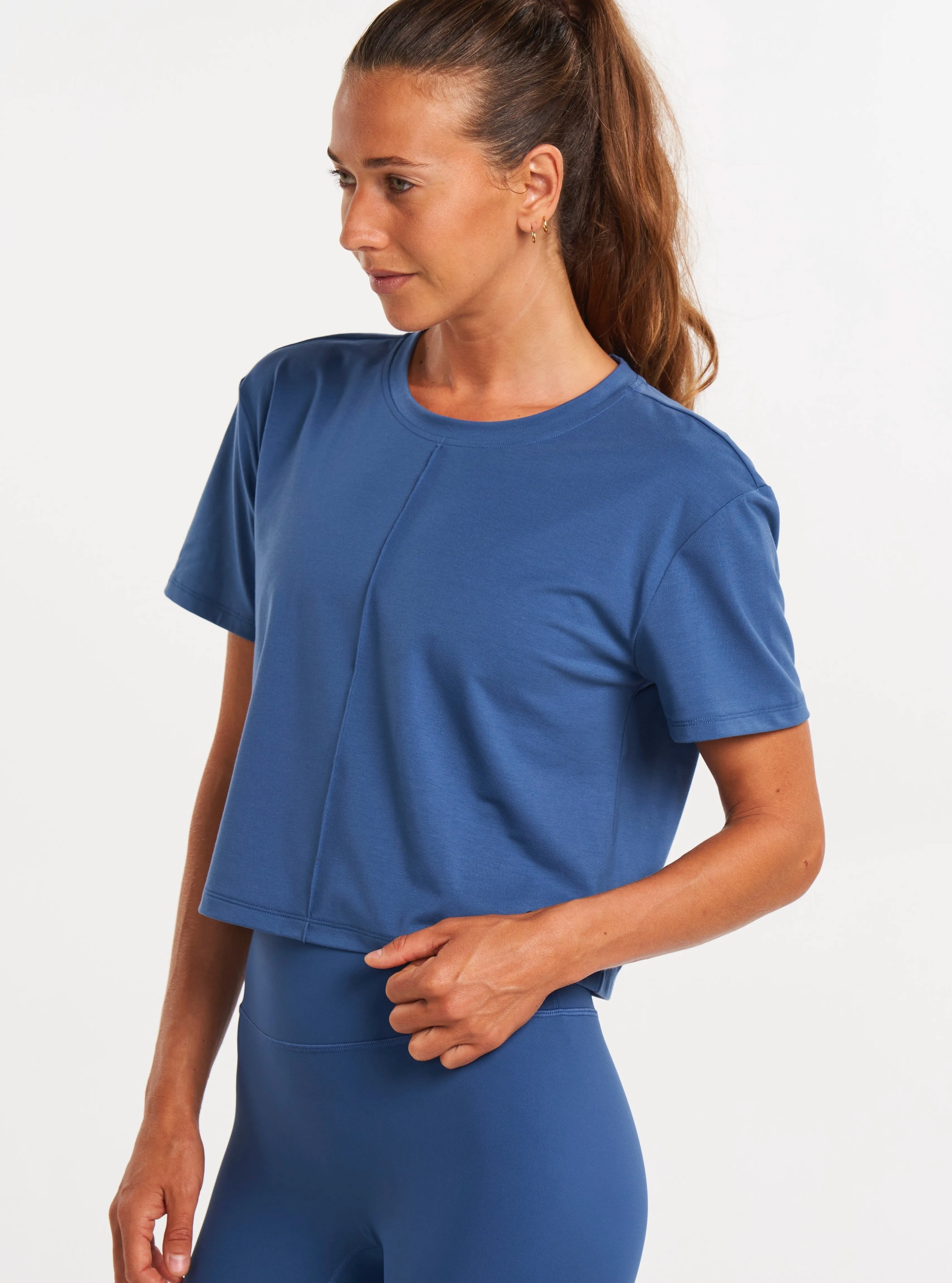 ALSPRT Pintuck Tee - Blue