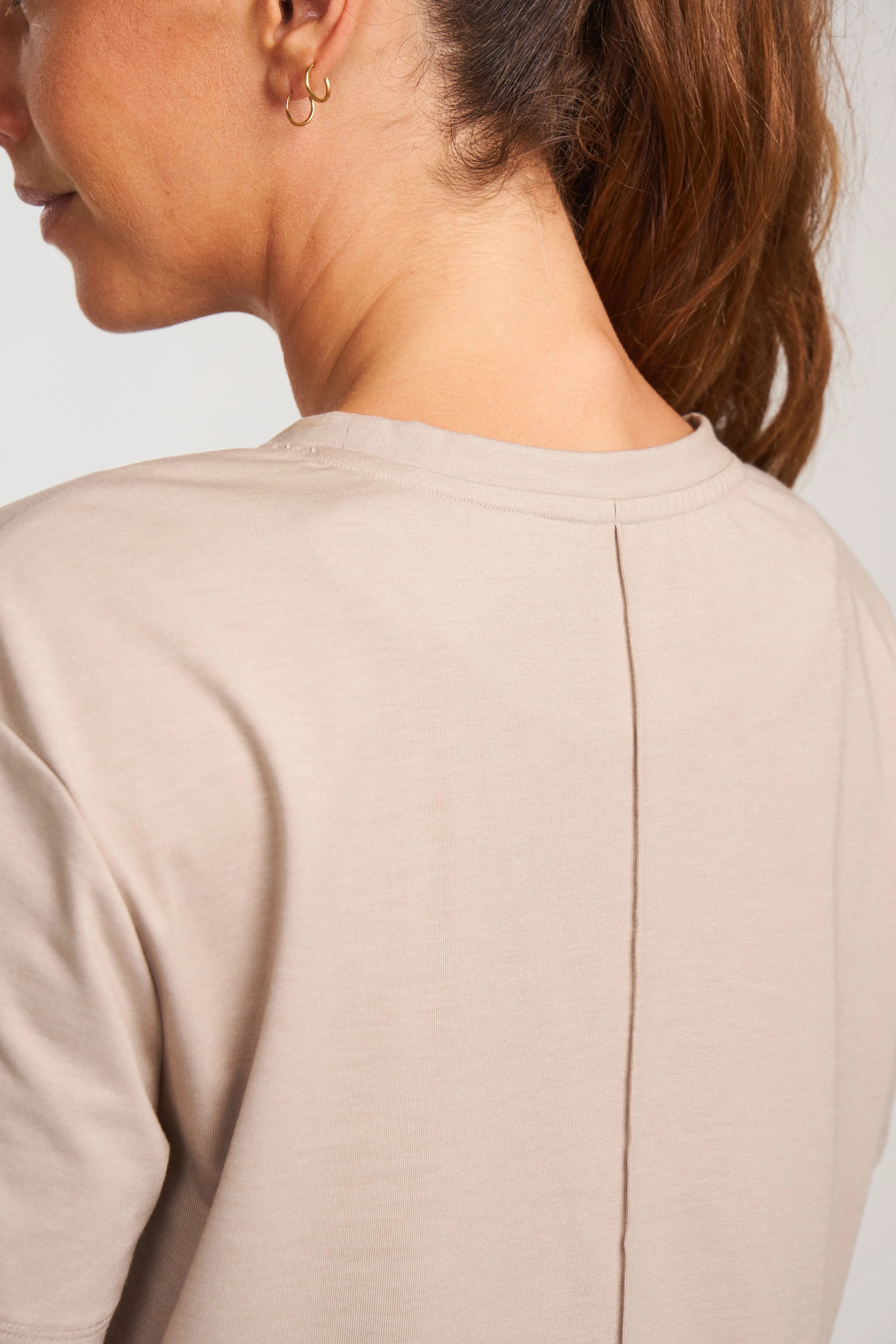 ALSPRT Pintuck Tee - Sandstone