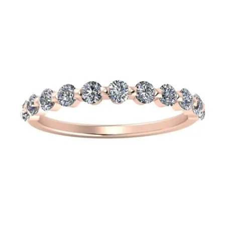 Anara Round Trendy Moissanite Wedding Ring