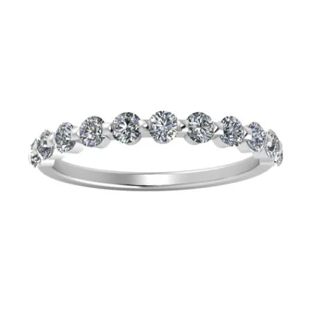 Anara Round Trendy Moissanite Wedding Ring