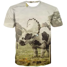 Animal T shirts Men Dinosaur T-shirts 3d Hip Hop T-shirts Graphic Harajuku T shirts Funny Leisure Tshirt Printed