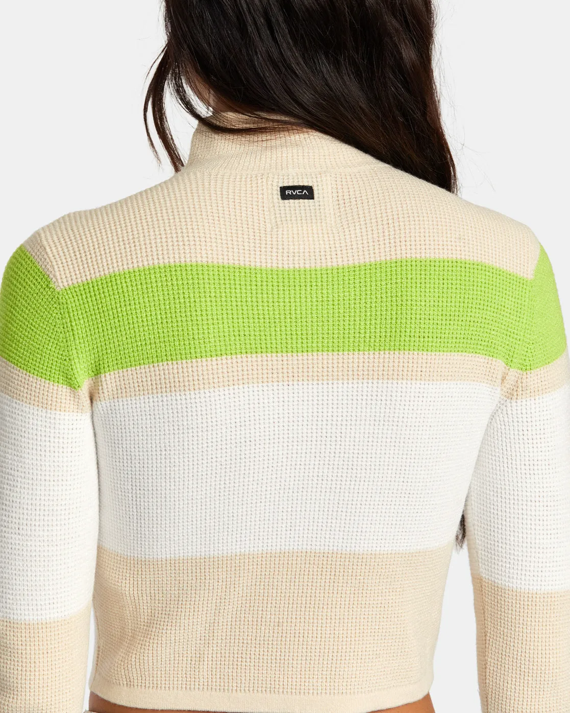 Après Sweater Long Sleeve Crop Top - Latte