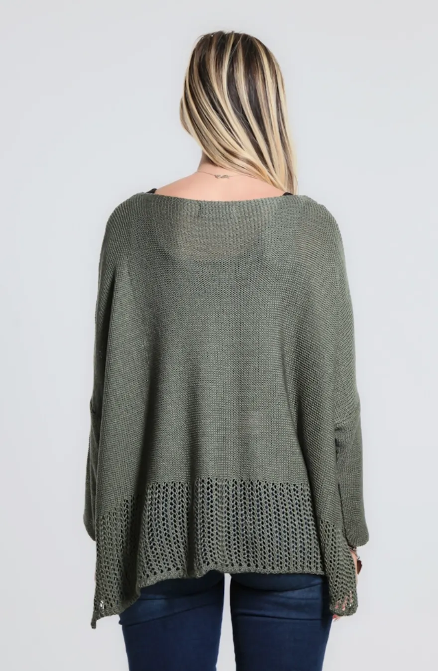 Army Amani Crop Sweater