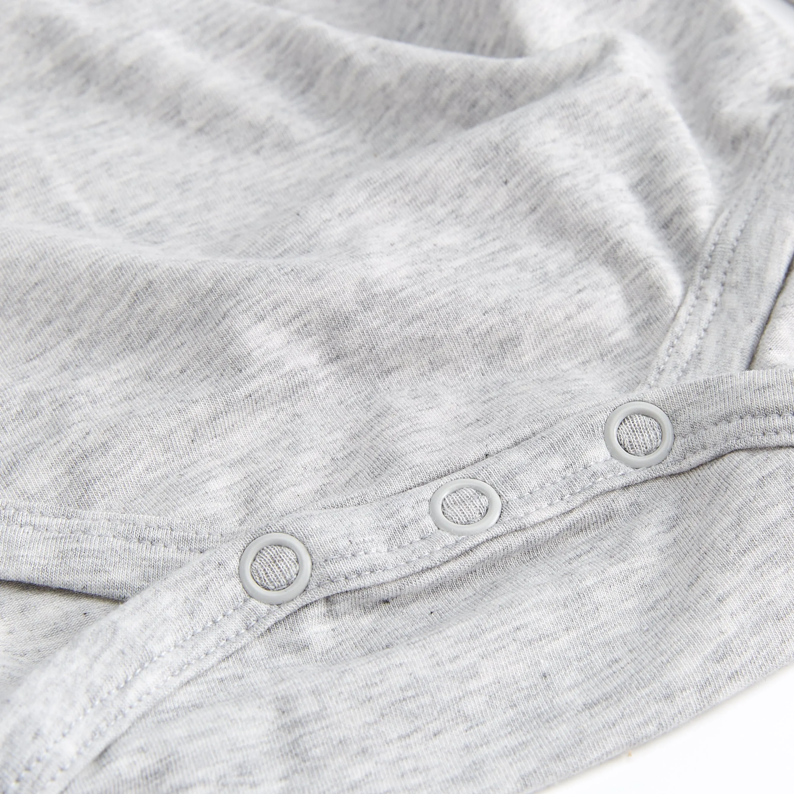 Baby Bodysuit - Light Grey Marle