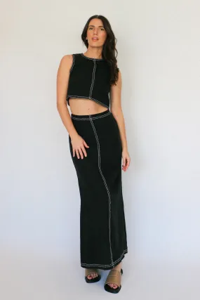 Black Kiara Crop Top