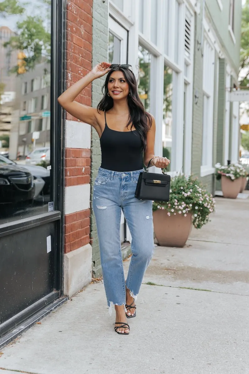 Black Seamless Double Layer Bodysuit