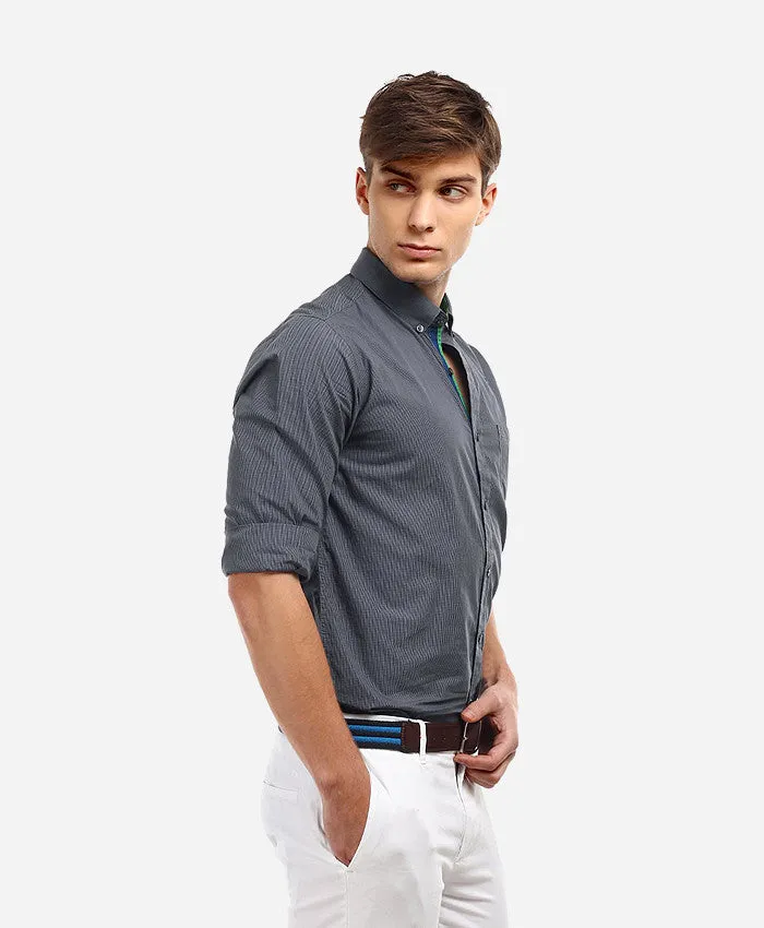 Blue Slim Fit Shirt