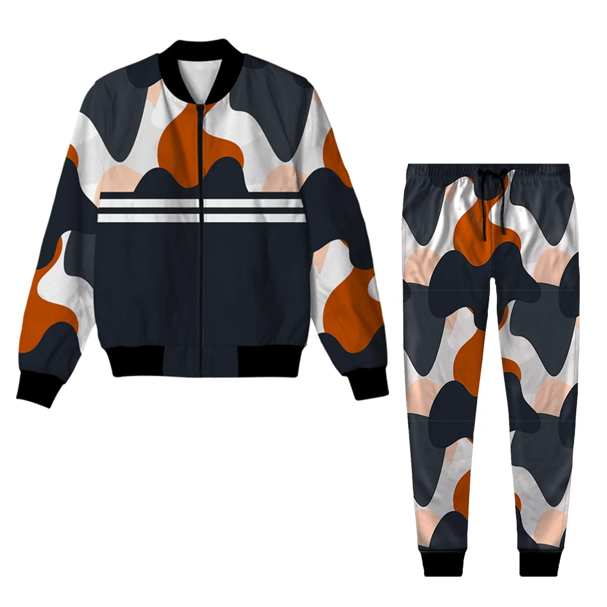 Camouflage Jacket Track Suit