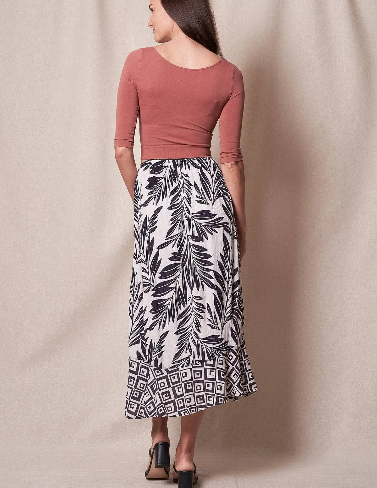 Carmela Side Slit Skirt - As-Is-Clearance