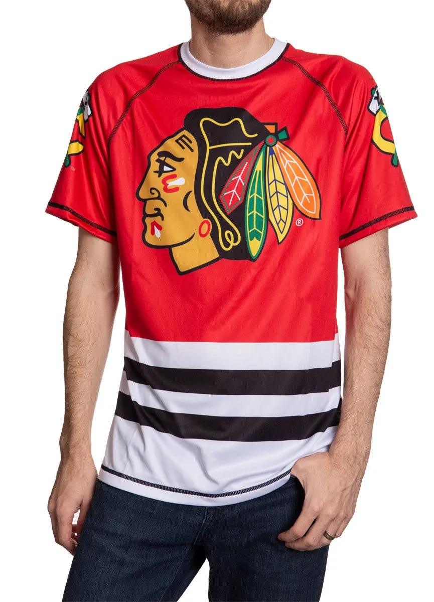 Chicago Blackhawks Short Sleeve Game Day Rashguard