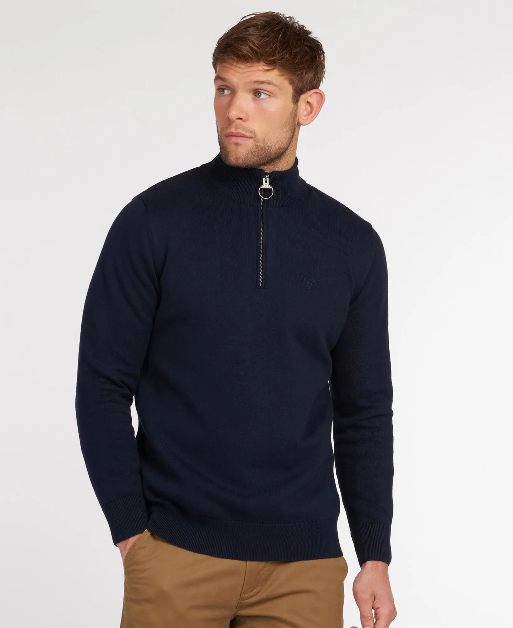 Cotton Half Zip Sweater