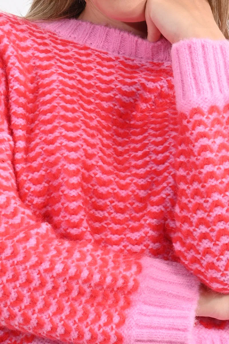 Cropped Pink Sweater