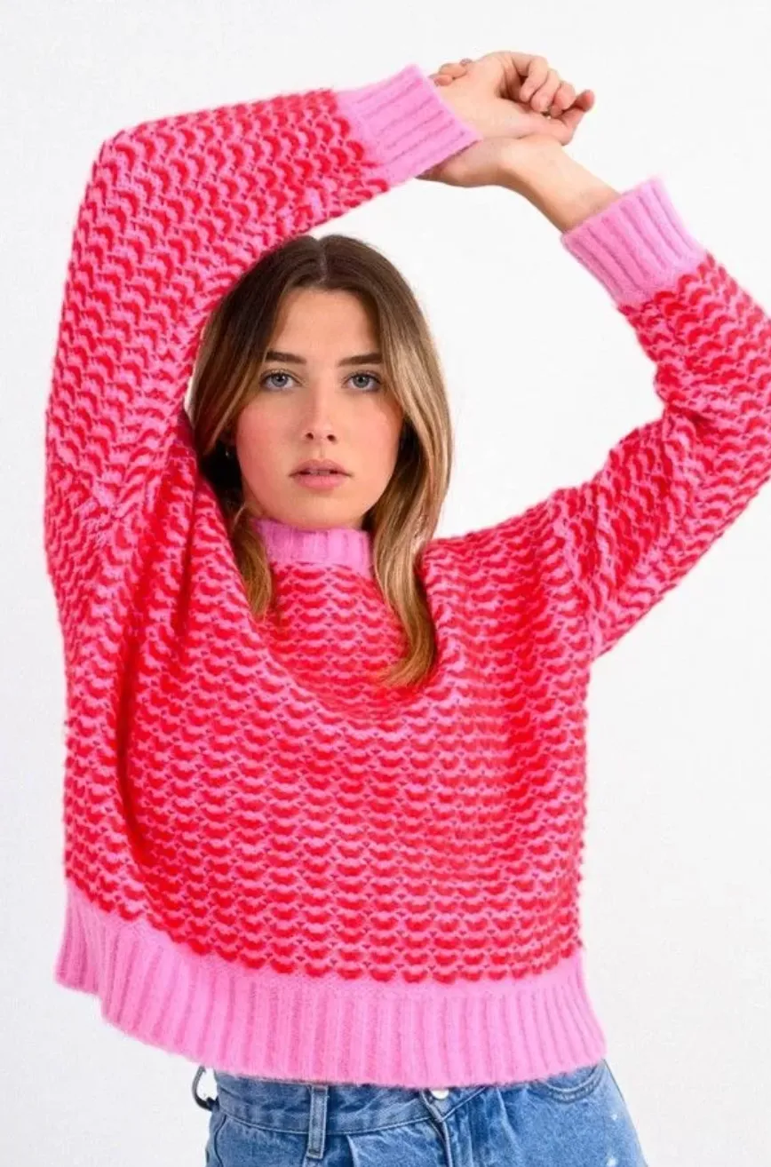 Cropped Pink Sweater