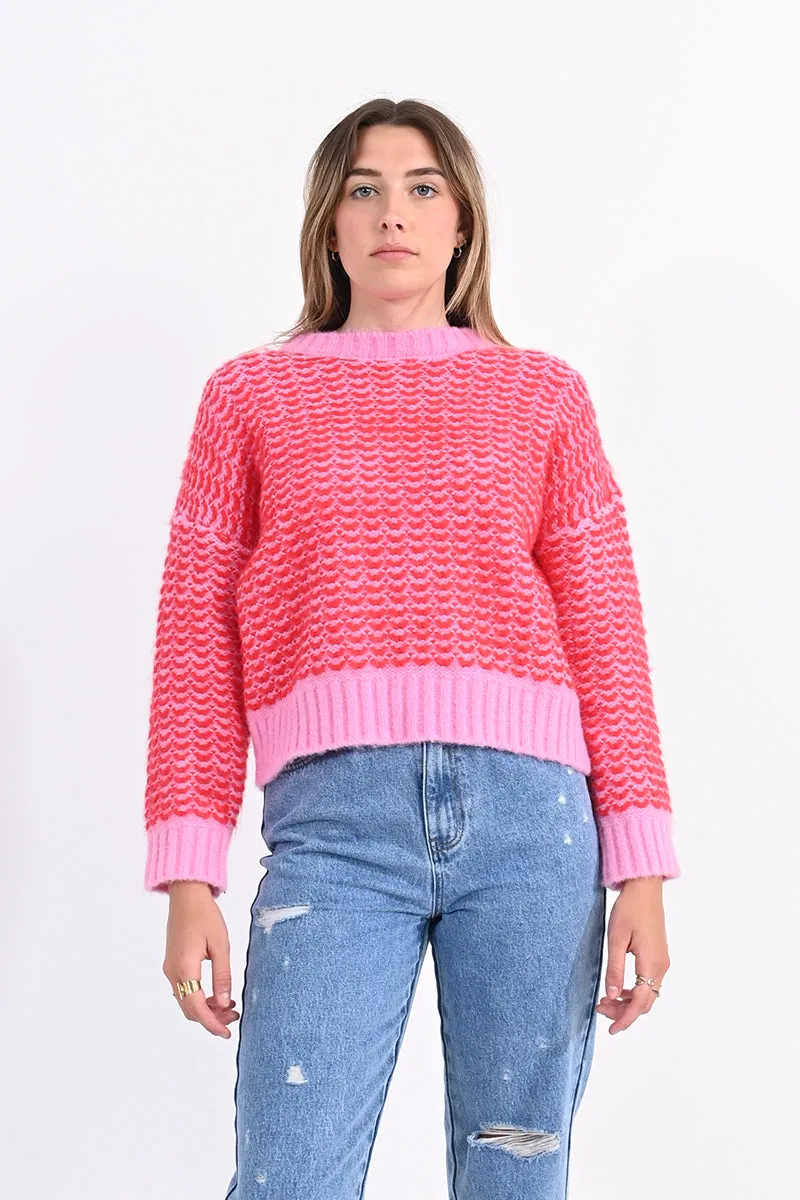 Cropped Pink Sweater