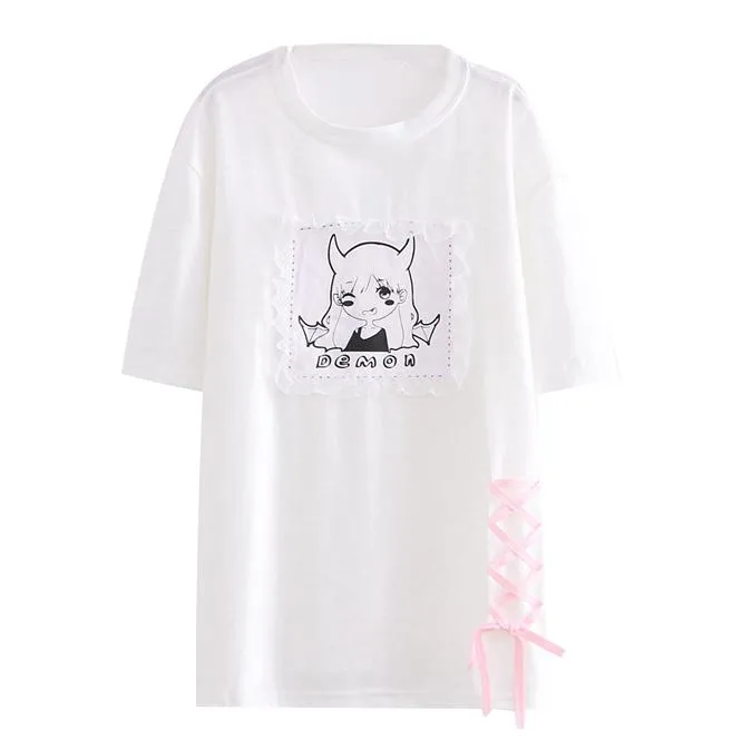 Demon Girl Ribbon T-shirt SD00532