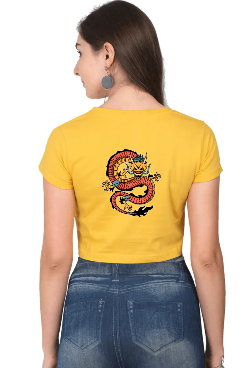 Dragon Art Crop Top C01