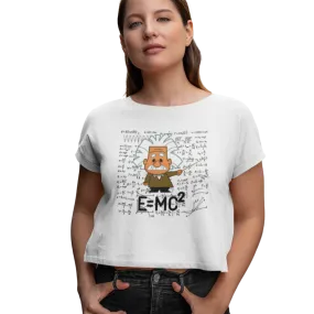 Einstein Scientist Crop Top T Shirt C11