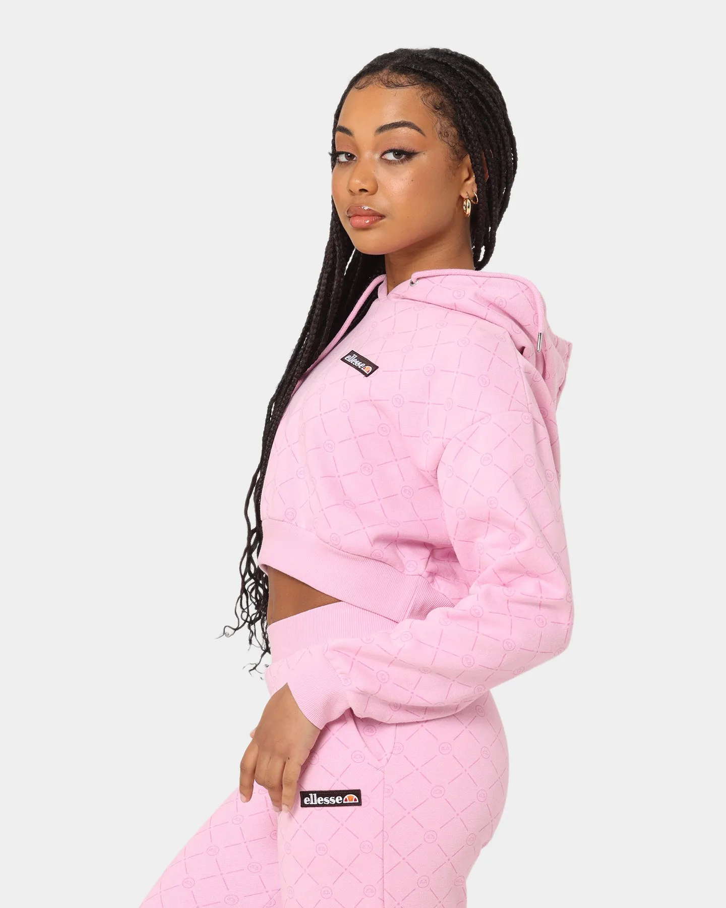 Ellesse Women's Marinell Crop Hoodie Light Pink