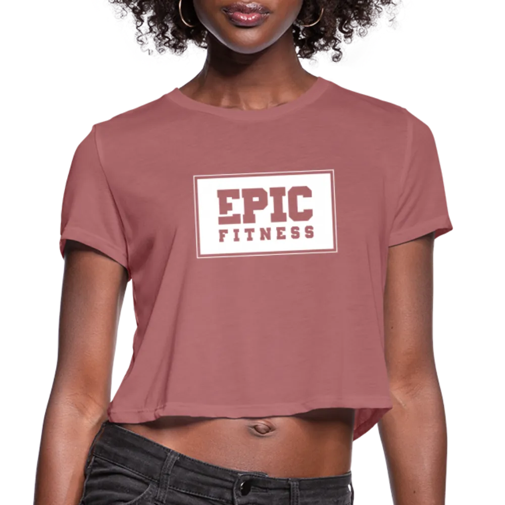 Epic Fitness Block Logo Cropped Tee