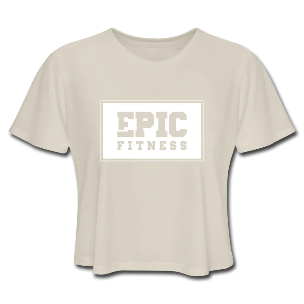 Epic Fitness Block Logo Cropped Tee