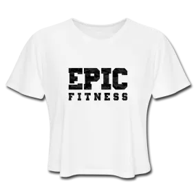 Epic Fitness Cloak Black-Out Logo Cropped Tee