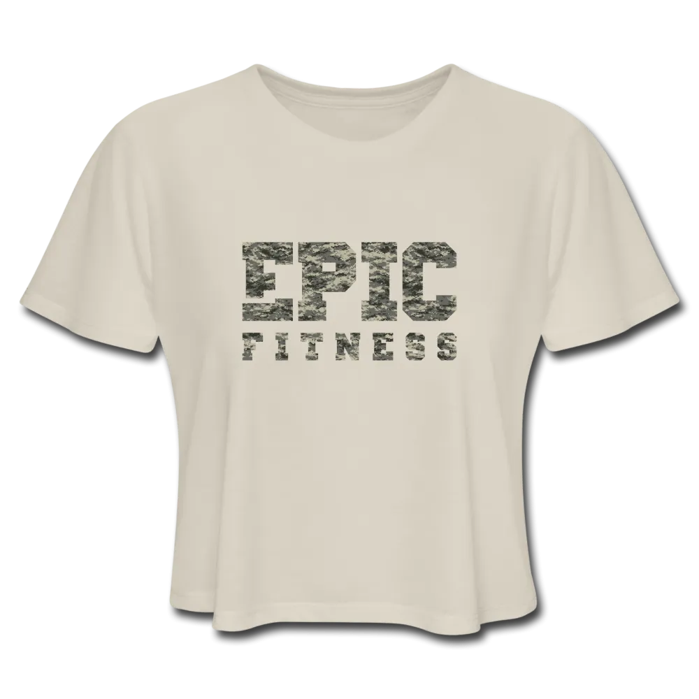 Epic Fitness Digi Cloak Logo Cropped Tee