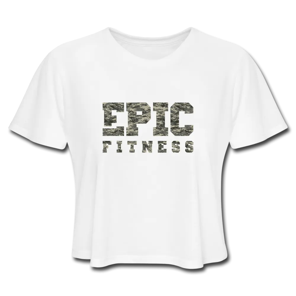 Epic Fitness Digi Cloak Logo Cropped Tee