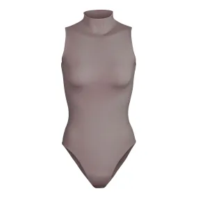 ESSENTIAL MOCK NECK SLEEVELESS BODYSUIT | AMETHYST