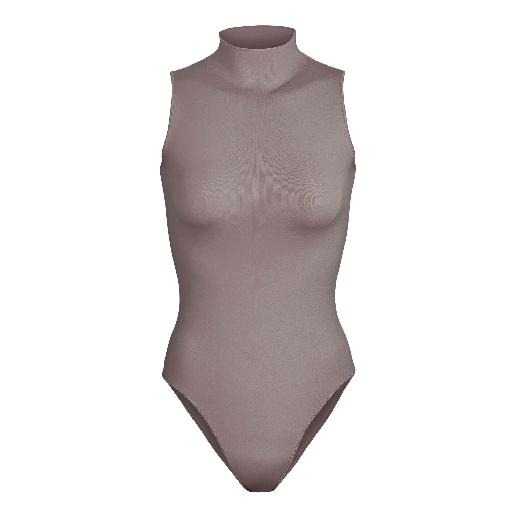 ESSENTIAL MOCK NECK SLEEVELESS BODYSUIT | AMETHYST