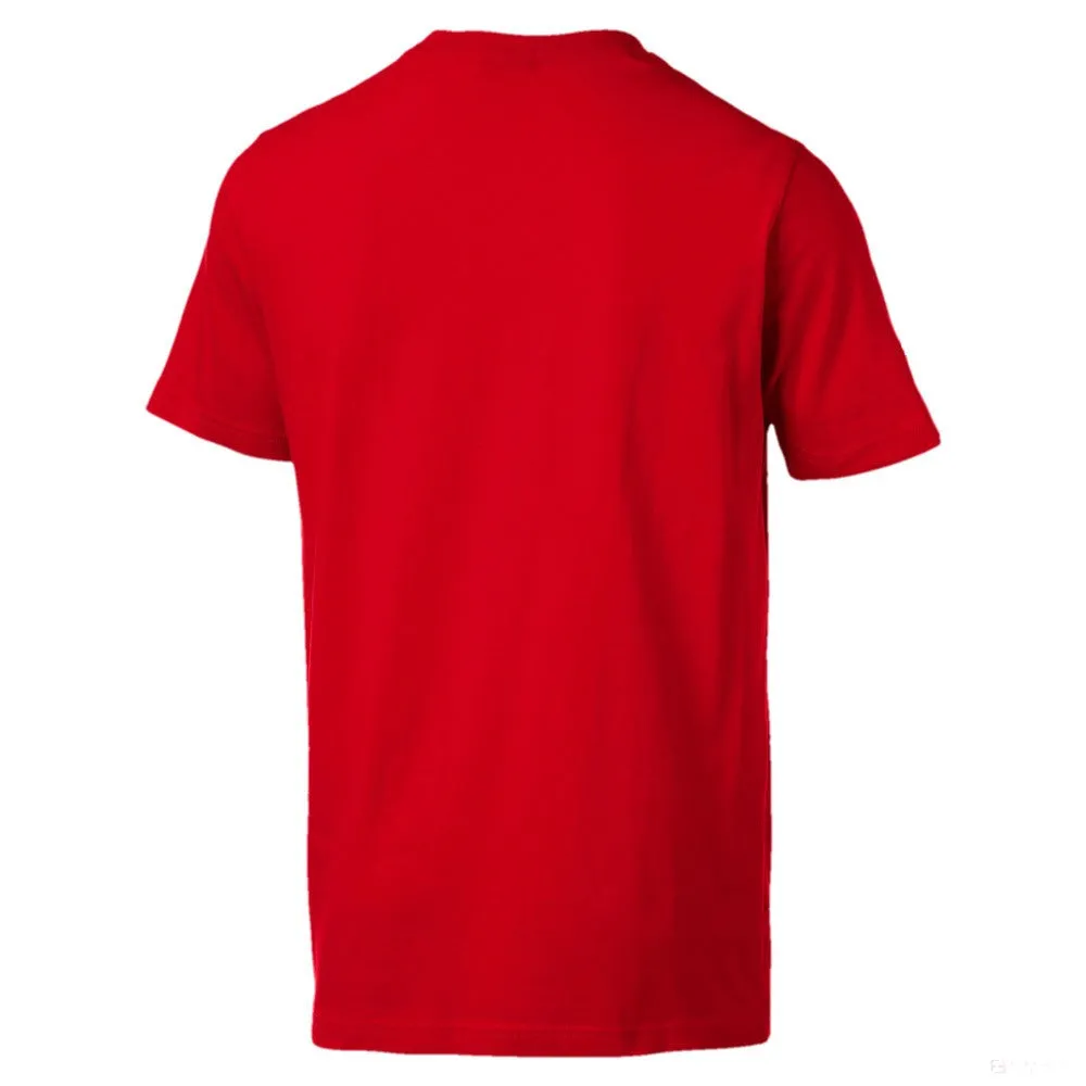 Ferrari T-shirt, Puma Big Shield Round Neck, Red, 2019