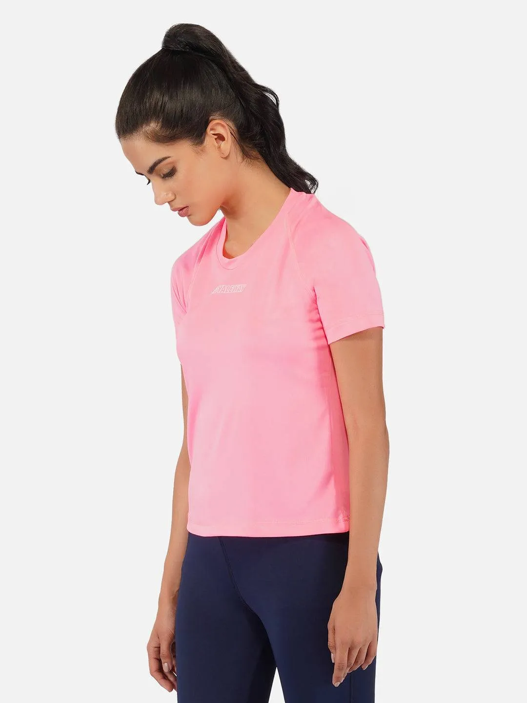 Fluorescent Pink Raglan T-Shirt RWW2061