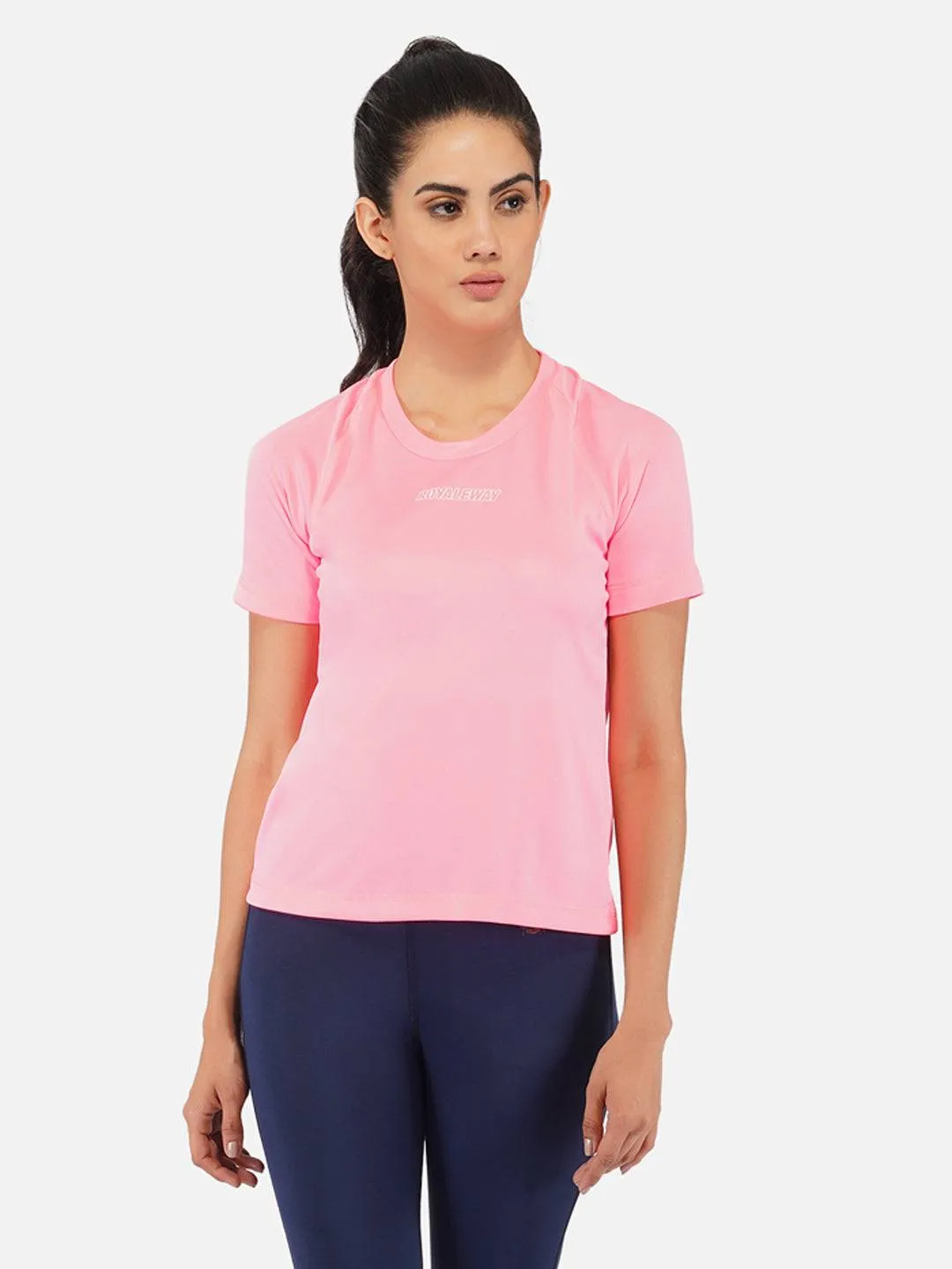 Fluorescent Pink Raglan T-Shirt RWW2061