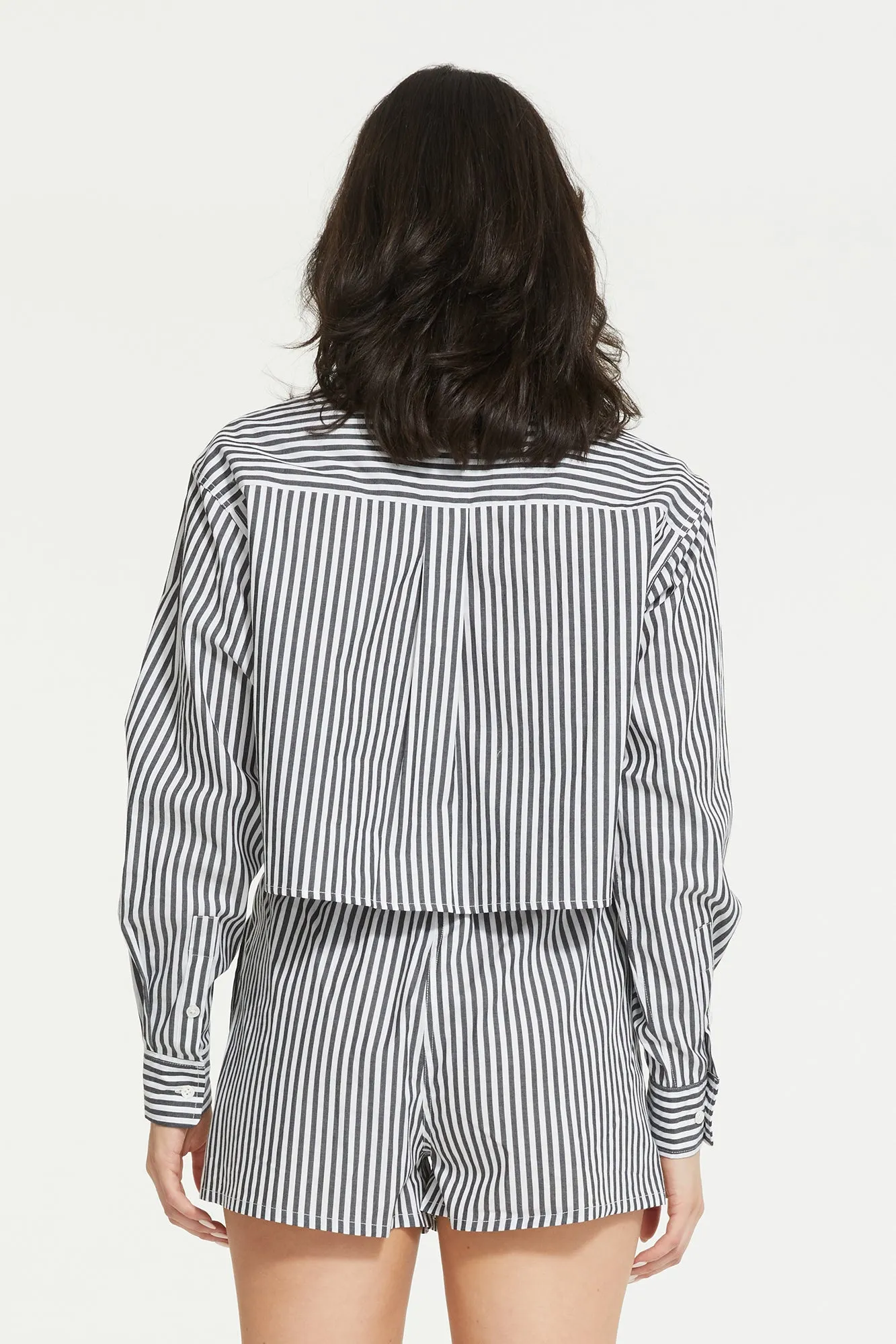 Franca Stripe Crop Shirt