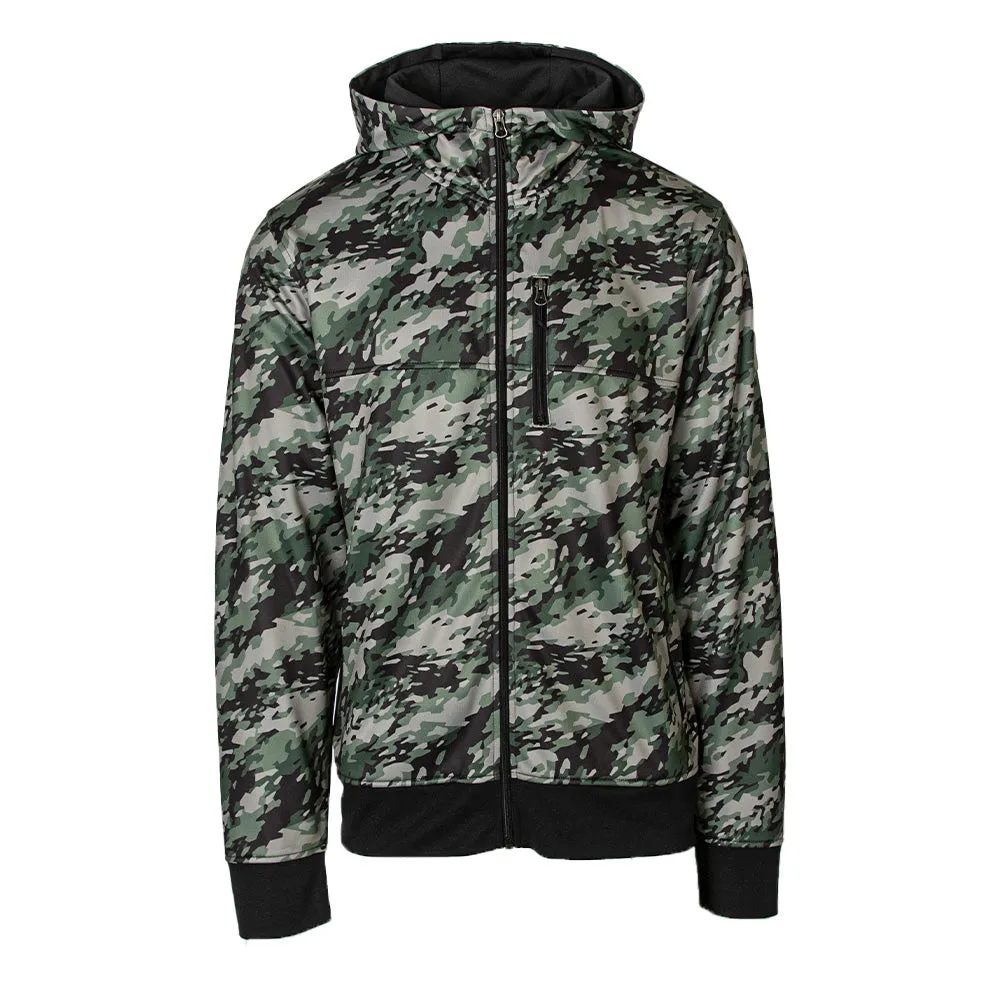 Full Zip Performance Hoodie | Geo Camo-Patriot PreOrder