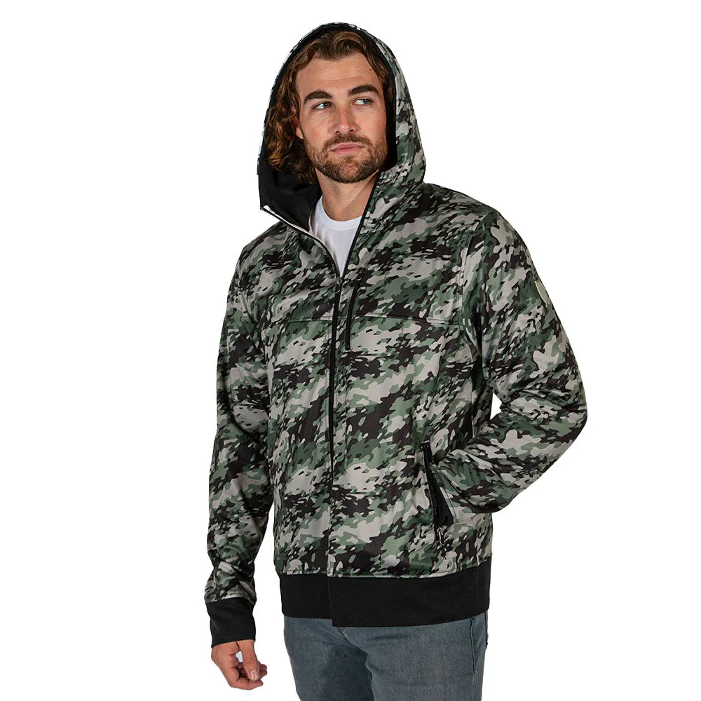 Full Zip Performance Hoodie | Geo Camo-Patriot PreOrder