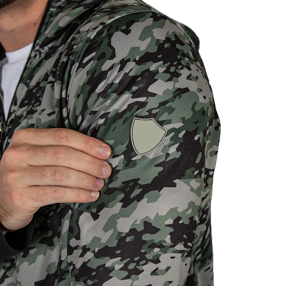 Full Zip Performance Hoodie | Geo Camo-Patriot PreOrder