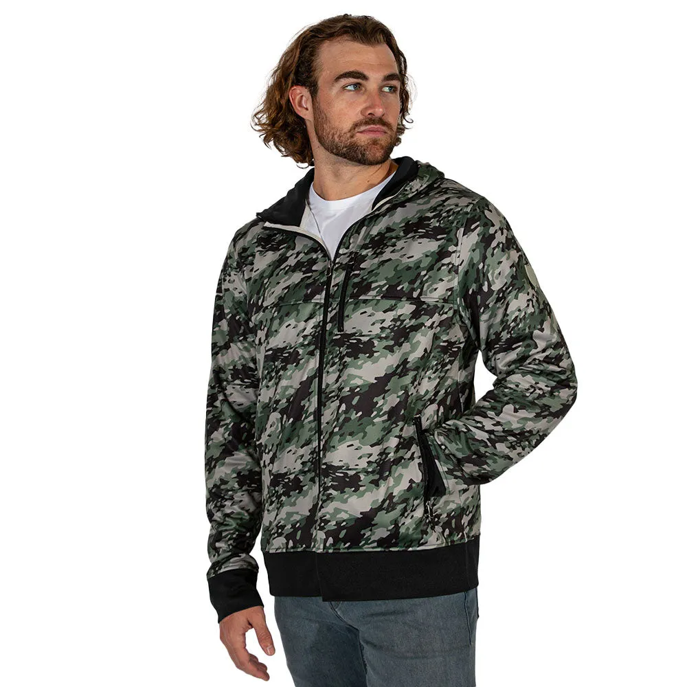 Full Zip Performance Hoodie | Geo Camo-Patriot PreOrder