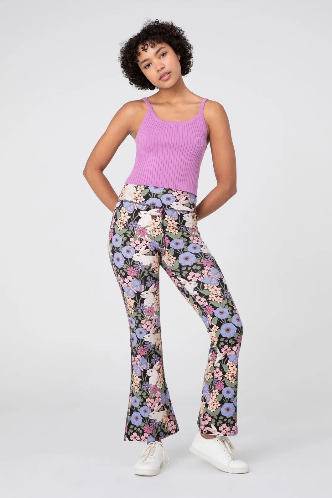 Garden Rabbit Flare Pant