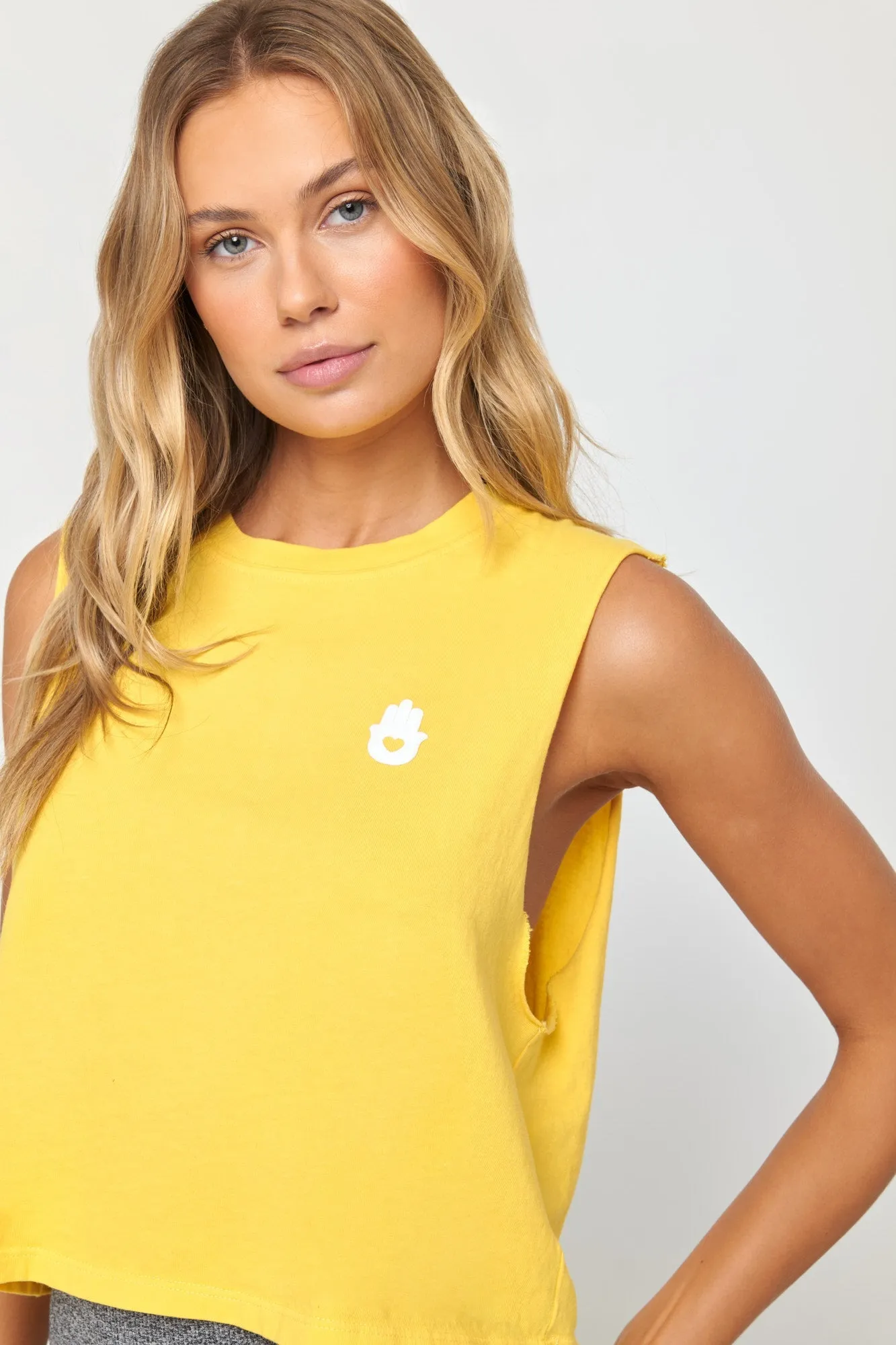 Hamsa Callie Crop Tank