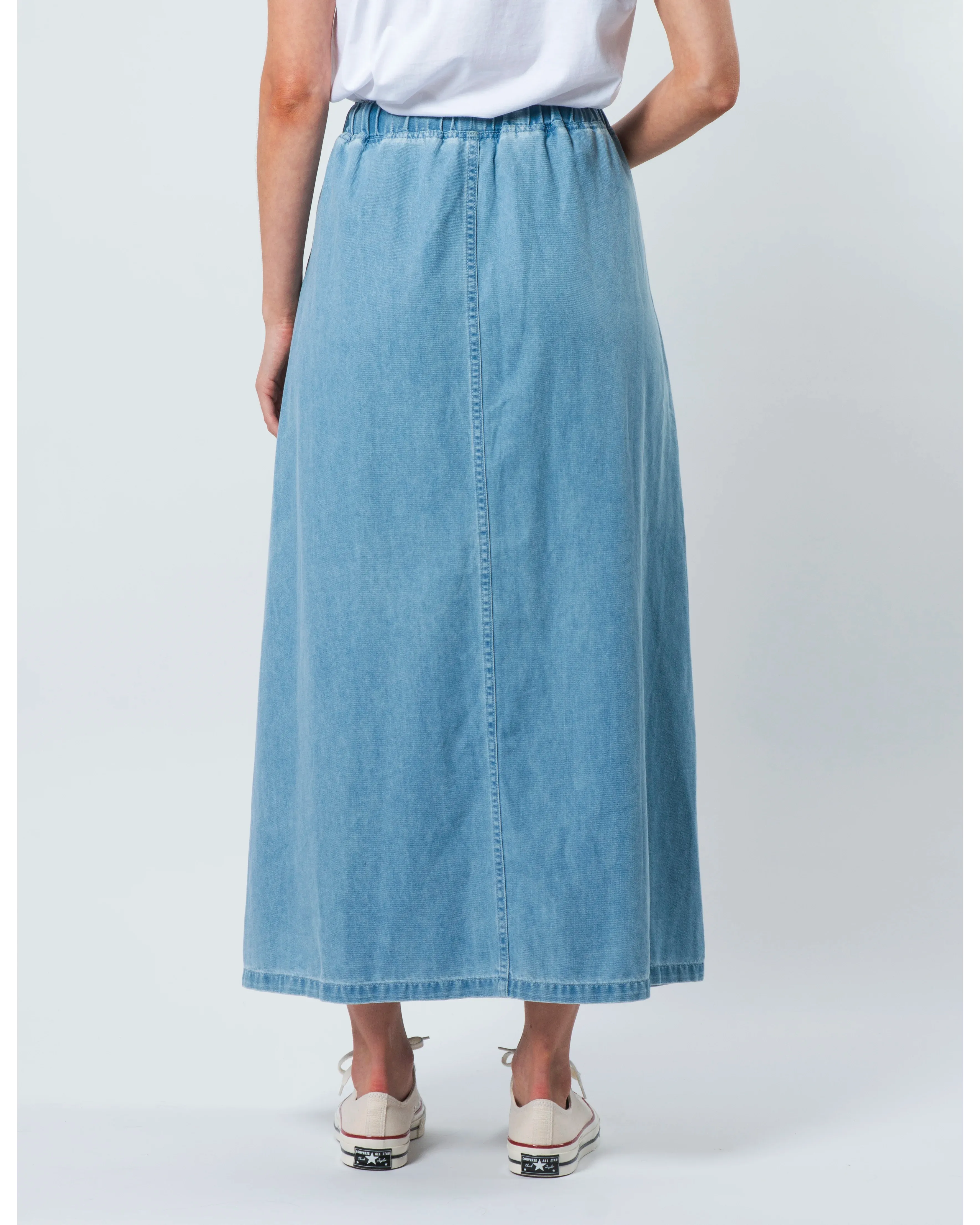 Ingrid Skirt - Light Blue Wash