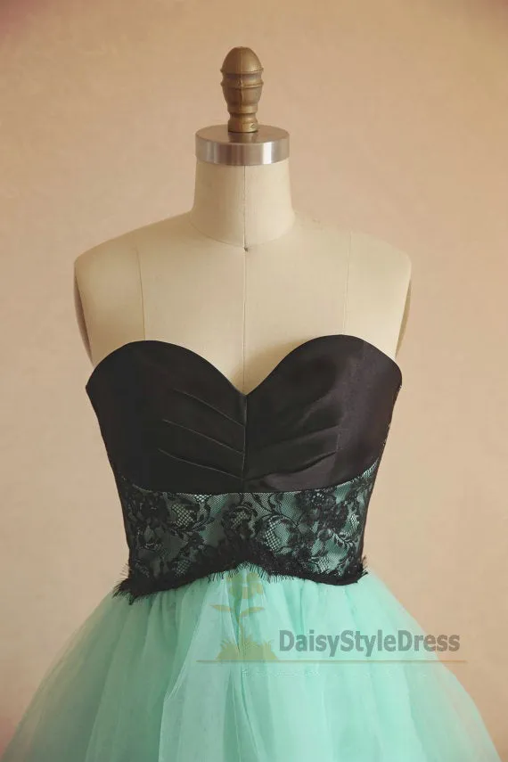 Knee Length Mint Green Vintage Homecoming Dress