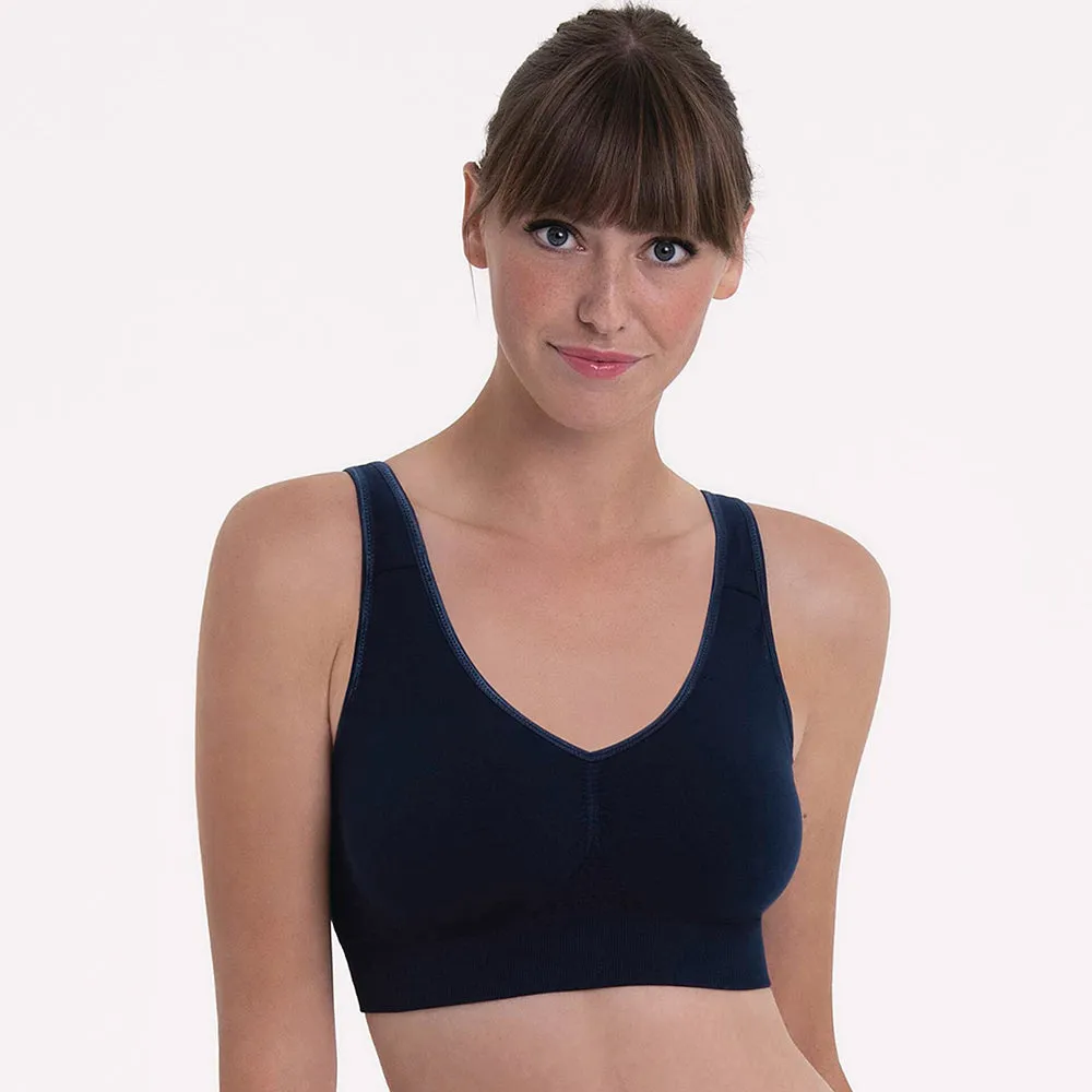 Lotta Maritime Blue Post Mastectomy Bra Bilateral