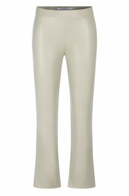 Macy Leather Pant - Grey